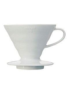 Buy Ceramic Pour Over Coffee Dripper White in UAE