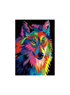 Buy Diy 5D Wolf Diamond Painting Multicolour 30x40centimeter in UAE