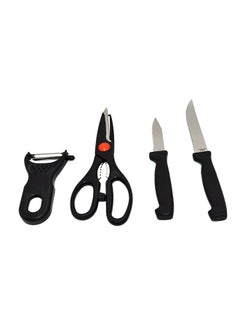 Buy 4-Piece Kitchen Tools Set Multicolour Standard in UAE