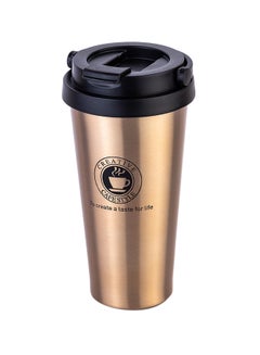 Buy Vacuum Insulated Coffee Mug Gold 500ml in UAE