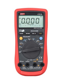 Buy Digital Multimeter High Accuracy Red/Black 180X87X47mm in UAE