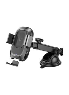 Buy Smart Wireless Car Charger, 10W Qi Fast Charging Auto-Clamping Car Charger Mount, Car Dashboard and Windshield Phone holder for iPhone 13/13 Pro/12/11/XR/X/8, Samsung S20/Note 10+/S10/S9 and More Black in Saudi Arabia