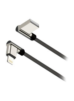 Buy Lighting Data Sync Charging Cable 2meter Black/Silver in UAE