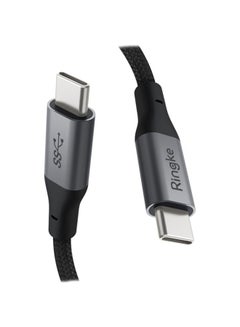 Buy USB Type C To C Data Sync Charging Cable Black in UAE