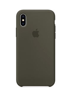 Buy Protective Snap Cover For Apple iPhone X Dark Olive in UAE