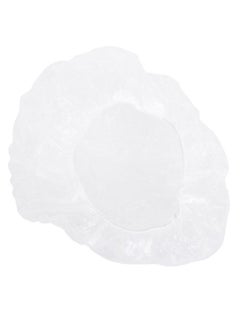 Buy 100-Piece Disposable Shower Hair Cap Set White in Egypt