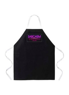 Buy Sarcasm Just One Of The Services I Provide Printed Apron Black/Pink 27x0.2x34inch in Egypt