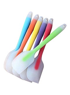 Buy 6-Piece Silicone Spatula Set Multicolour 11x12inch in Saudi Arabia