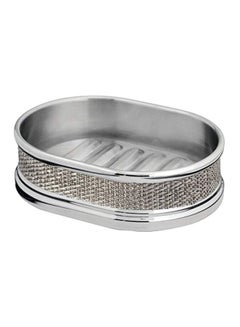 Buy Twillo Soap Dish Silver 5 x3.75x1.5inch in Saudi Arabia