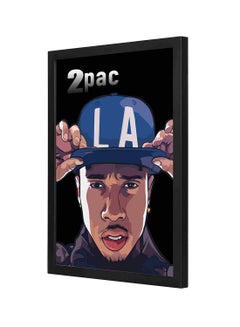 Buy 2 Pac LA Wooden Wall Art Painting Multicolour 33x43cm in Saudi Arabia