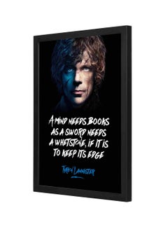 Buy Wooden Frame Got Tyrion Lannister Wall Art Multicolour 33x43centimeter in Saudi Arabia