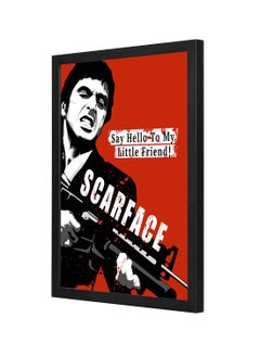 اشتري لوحة فنية جدارية بإطار من الخشب مطبوع بعبارة مقتبسة من فيلم "Scarface" متعدد الألوان 33x43Ø³Ù†ØªÙŠÙ…ØªØ± في السعودية