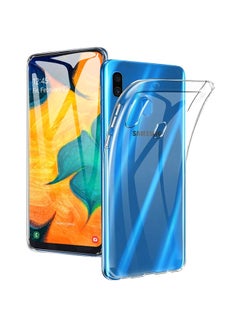 Buy Protective Case Cover For Samsung Galaxy A20 Transparent in UAE