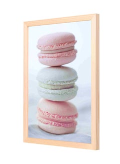 Buy Wooden Frame Macaroon Wall Painting Multicolour 33x43cm in Saudi Arabia