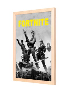 Buy Fortnite Wooden Wall Art Painting Multicolour 33x43cm in Saudi Arabia