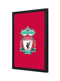 Buy Wooden Frame Liverpool Wall Art Multicolour 33x43centimeter in Saudi Arabia