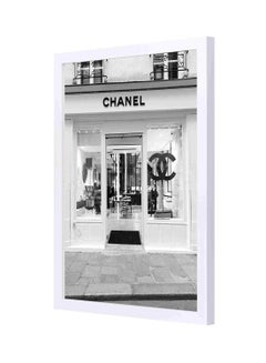 Buy Wooden Frame Chanel Wall Art Multicolour 33x43centimeter in Saudi Arabia