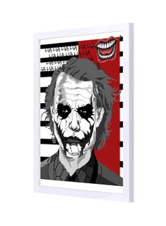 Buy Joker Wooden Wall Art Painting Multicolour 33 x 43centimeter in UAE