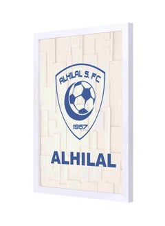 اشتري لوحة فنية جدارية بتصميم عصري لشعار نادي كرة قدم متعدد الألوان 33x43سنتيمتر في السعودية