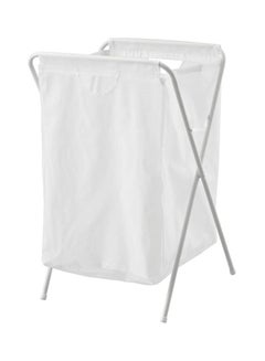 Buy Laundry Bag With Stand White 90x45x55cm in Egypt