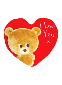 Buy Pipp The Bear Heart Cushion Red in UAE