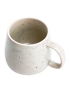 Buy Ceramic Cup Of Kiln Changing Glaze Beige 13.5x9x9cm in UAE