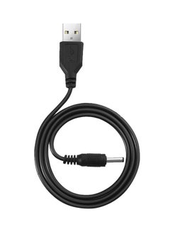 Buy USB Type A Male To 3.5mm DC Power Plug Charging Cable Black in UAE