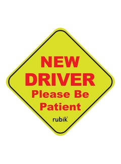 اشتري ملصق مغناطيسي للسيارة يحمل عبارة New Driver Please Be Patient في الامارات