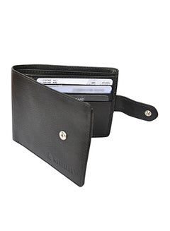 Buy Bifold Leather Wallet Black in UAE