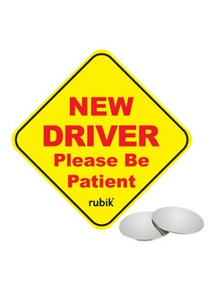 اشتري ملصق مغناطيسي للسيارة يحمل عبارة New Driver Please Be Patient في الامارات