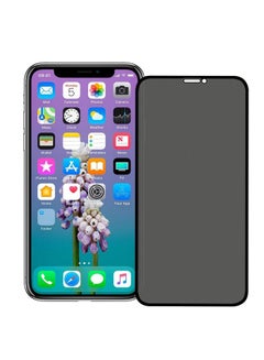 Buy Anti-Spy Tempered Glass Screen Protector For iPhone Xs/Max/11 Pro Max Grey/Black in UAE