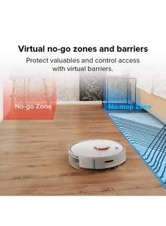 Shop Roborock Robotic Vacuum Cleaner With E Tank And Mop 290 Ml 58 W S5 Max W White Online In Egypt