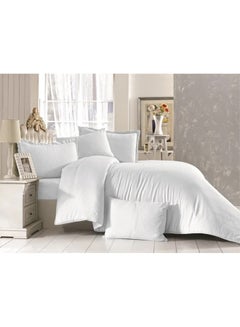 Buy 6-Piece Comforter Set cotton White in UAE