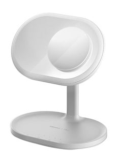 Buy Q.LED Mirror with Wireless Charging and Bluetooth Speaker White in Saudi Arabia