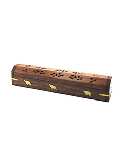 اشتري Wooden Incense Burner Holder بني 12x2x2.5بوصة في الامارات