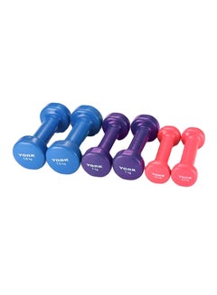 Buy Vinyl Covered Dumbell Set 6kg in UAE