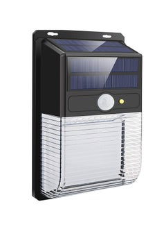 Buy Solar Powered Motion Sensor Light Black 9.5x5.6x3inch in UAE