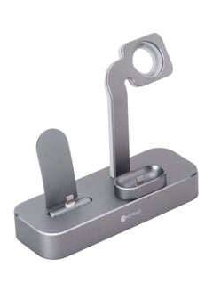 Buy 3-In-1 Charging Stand For iPhone Grey in Saudi Arabia