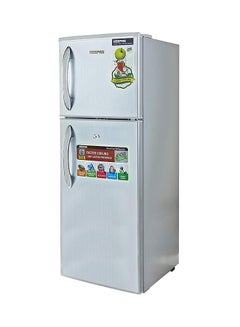 Shop Geepas Double Door Refrigerator 180 L Grf1856wpn Silver Online In Dubai Abu Dhabi And All Uae