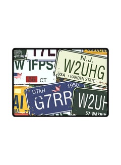 Buy Number Plates Mouse Pad Multicolour in UAE