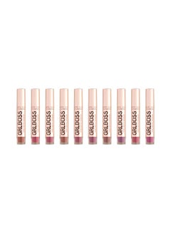 Buy 10-Piece Grl Boss Lip Cream Set Multicolour in Saudi Arabia