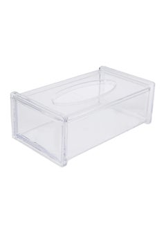 Buy Acrylic Tissue Box Clear 23.2x13x8.7centimeter in UAE