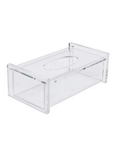 Buy Acrylic Tissue Box Clear 15.5x8x5.5centimeter in UAE