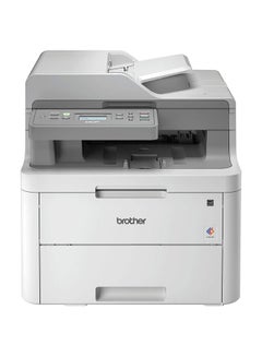 Buy Wireless All in One Printer, DCP-L3551CDW, with Advanced LED Color Laser Print, Duplex & Mobile Printing, Network Connectivity, High Yield Ink Toner White/Grey in UAE