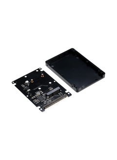 Buy MSATA To SATA 44-Pin IDE SSD HDD Converter Enclosure Adapter Black in UAE