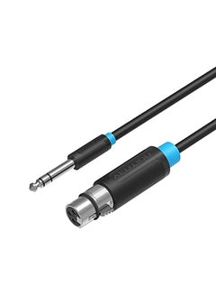 Buy 6.5mm Jack To XLR 3 Pin Female Microphone Cable Black/Blue in Saudi Arabia