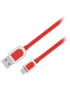 اشتري كابل شحن ومزامنة بيانات من USB مايكرو إلى USB-C أحمر/أبيض في الامارات