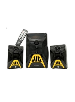 Buy 3-Piece Multimedia Speaker System MD803MS Black/Yellow in Saudi Arabia