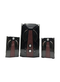 Buy 3-Piece Multimedia Speaker System MD802MS Black/Red in Saudi Arabia