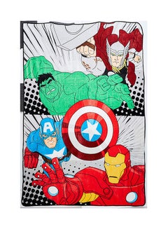 اشتري Avengers Design  Flannel Blanket Polyester Multicolour 160x220centimeter في الامارات